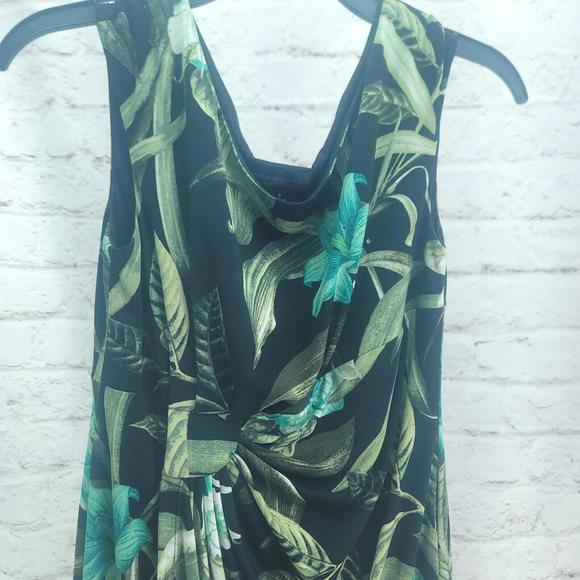 Connected Apparel Women Career Formal Pleated Waist Faux Wrap Size 6 Dress - Picture 3 of 12